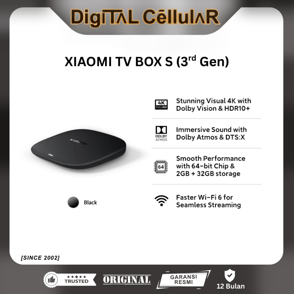 (DCG) Xiaomi TV Box S (3rd Gen) Garansi Resmi
