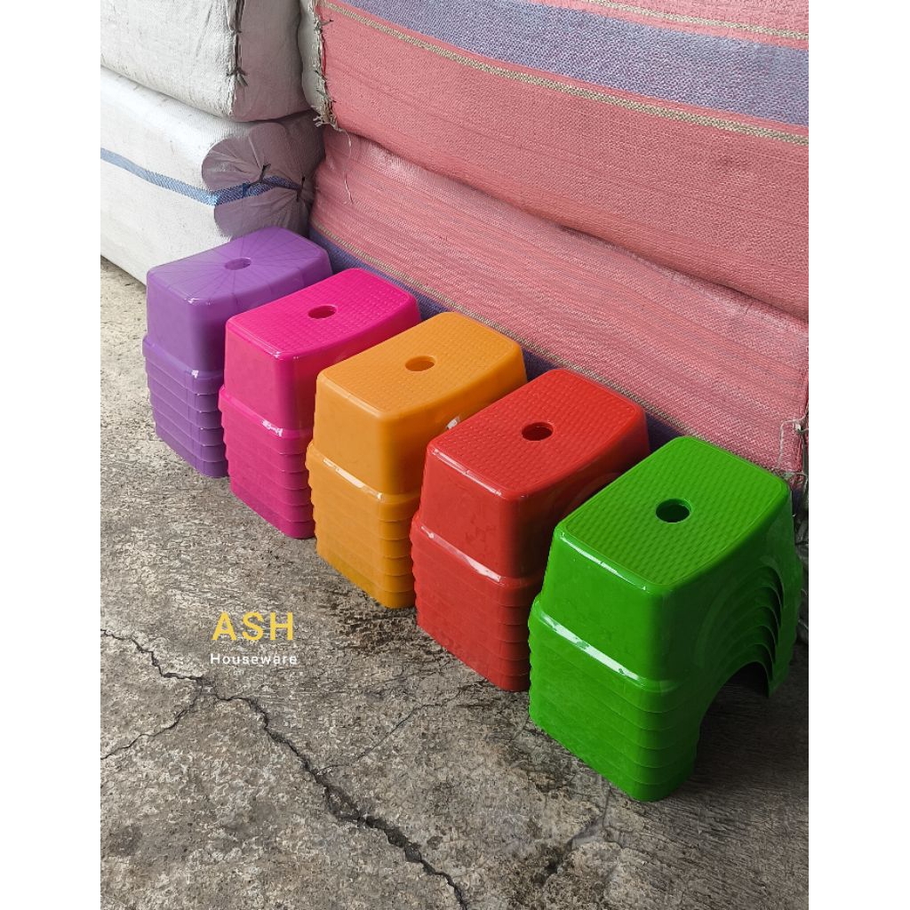 Bangku Pendek Plastik Dengklek Dapur Tebal Kuat