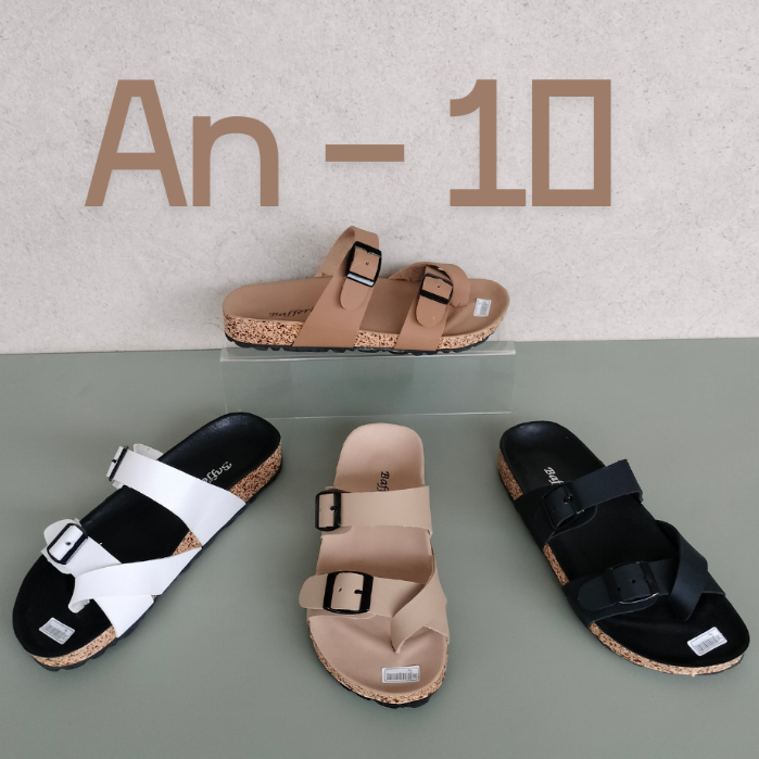 SANDAL WANITA DEWASA FLAT BAFFERLY JEPIT JEMPOL/ PUYUH AN 10