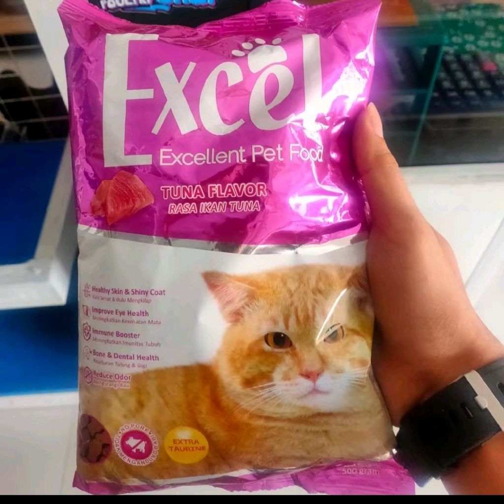 Pakan kucing excel