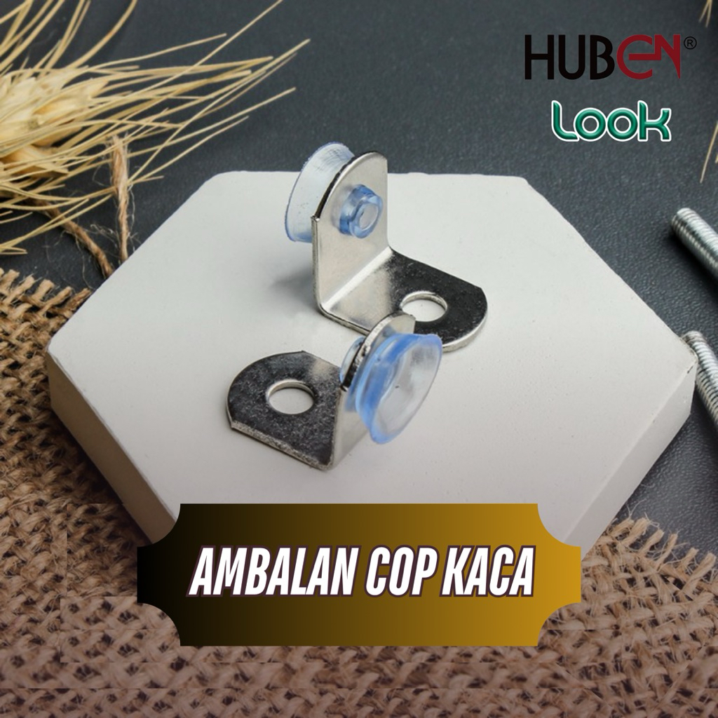 Ambalan Cop Kaca Sekrup AKP 15 Ambalan Siku L | Tatakan Kaca L | Ambalan Plat