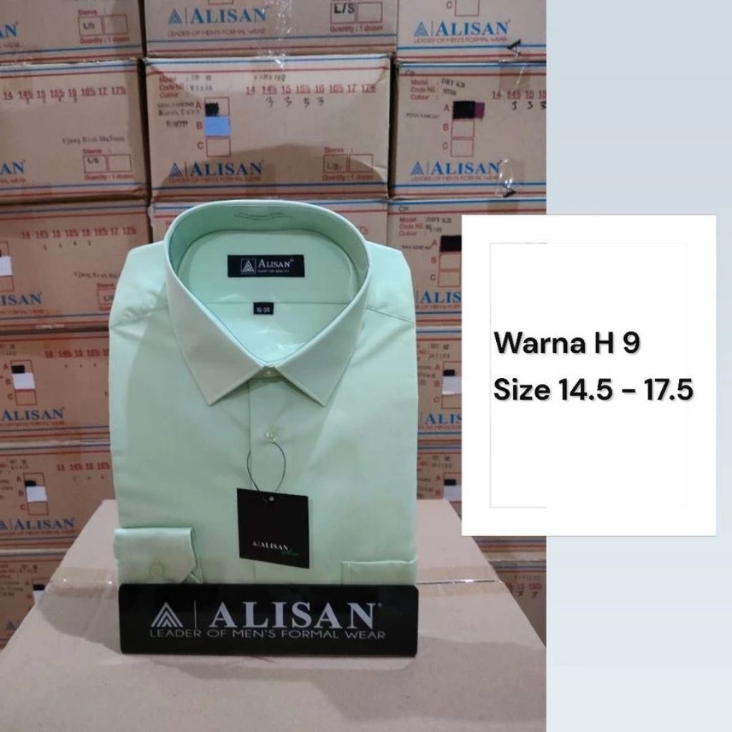 Kemeja Alisan Top Brand Reguler Lengan Panjang Warna H-9