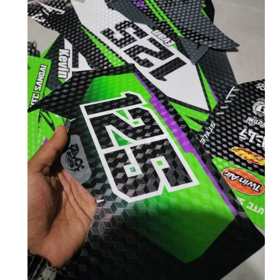 DECAL CUSTOME PRIZMA 3D KUBUS KLX 230 KLX SM GORDON CRF KTM YZ HUSQ DLL