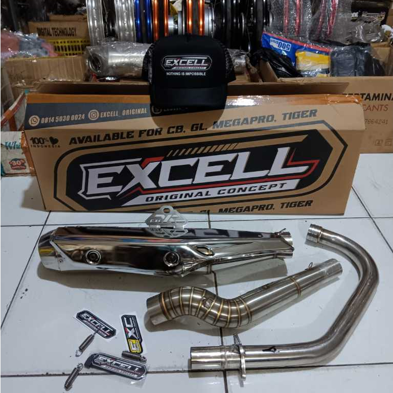 Knalpot Racing Model Supra Fi Excell Original Concept PNP CB GL Tiger Set
