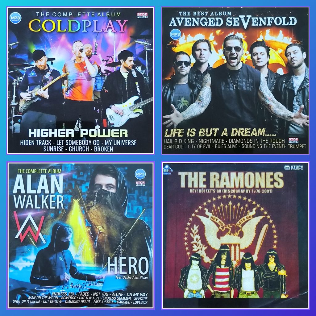 Kaset MP3 Lagu Avenged 7Fold - Alan Walker - The Ramones - Coldplay Album Pilihan