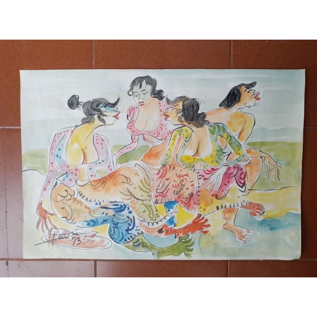 sketsa lukisan hendra gunawan