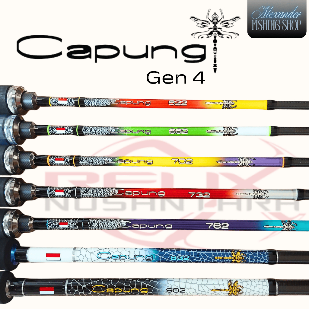 Joran Capung Gen 4 | Capung 622 662 702 732 762 Gen 4 | Capung 832 902 | Relix Nusantara Capung