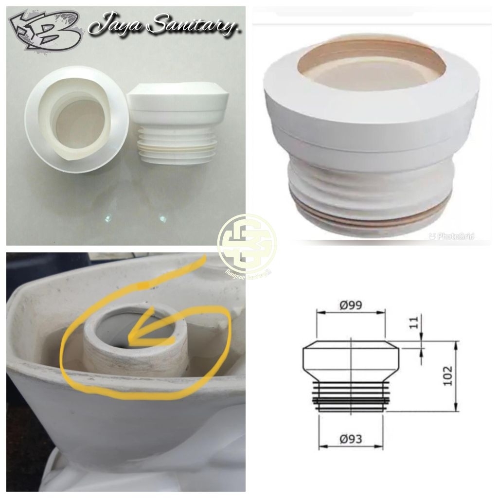 Gasket Closet Duduk / Seal Gasket Bsa Closet Toto Tx215 Universal dll