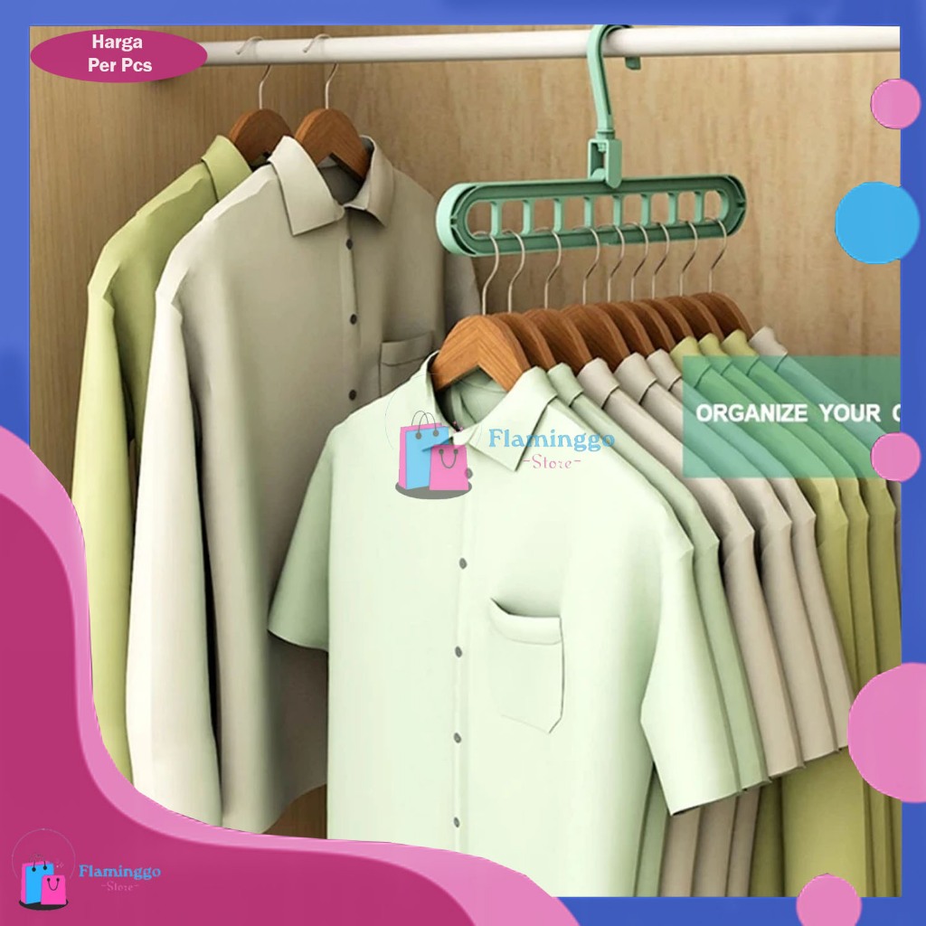7s Magic Folding Hanger Gantungan Baju Instan Jemuran Baju / Magic Folding Hanger Gantungan Baju Ins