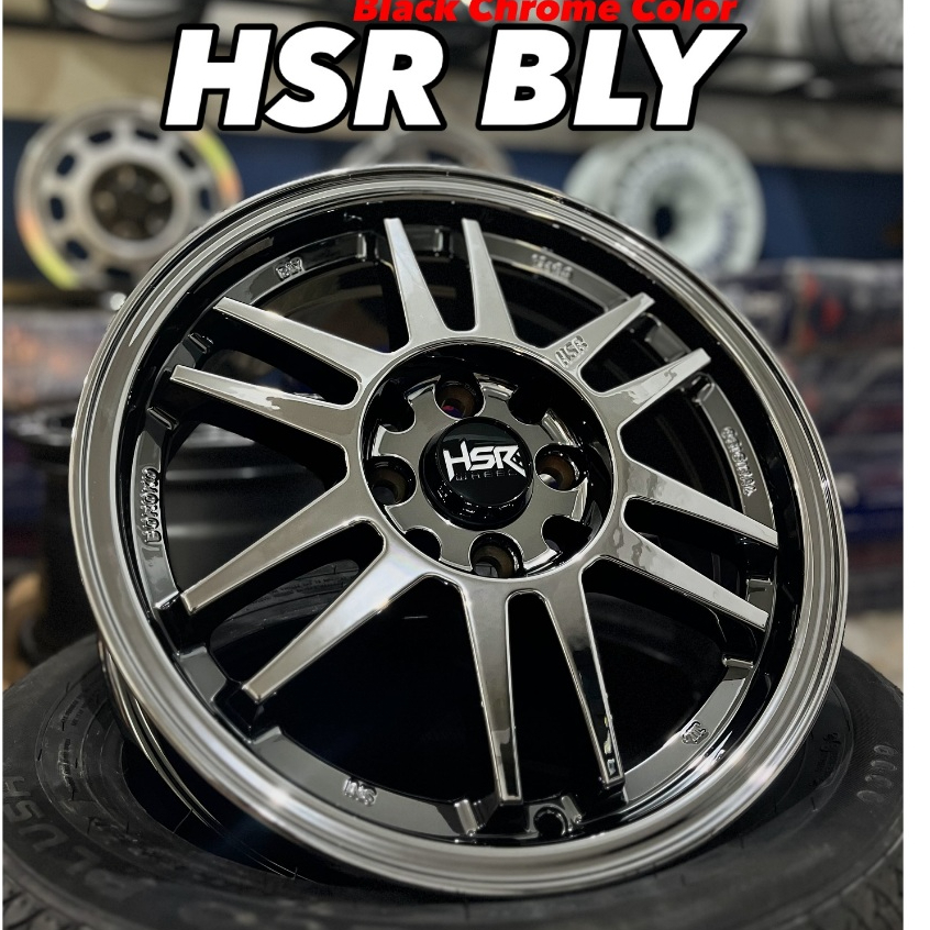 velg mobil rpf 1 r15 black chrome untuk vios yaris jazz brio avanza xenia livina swift