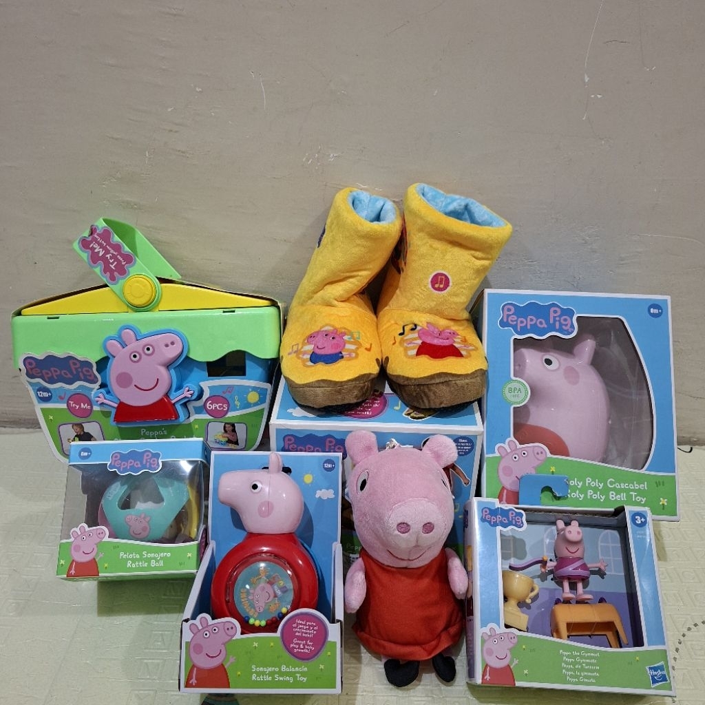 Koleksi Mainan Bayi Anak Peppa Pig Original Hasbro/Boneka Peppa Pig/Rattle Peppa Pig/Action Figure P