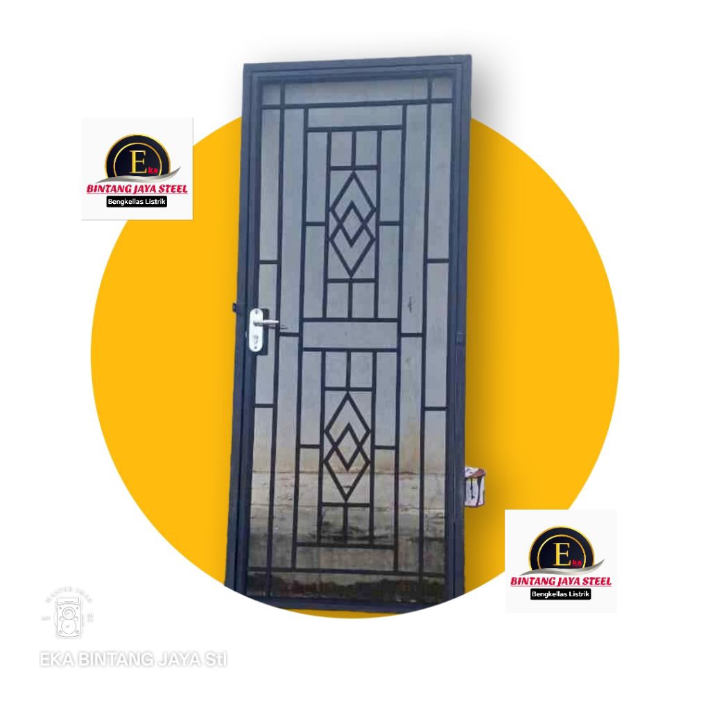 TERALIS BESI PENGAMAN PINTU KAYU ATAU ALUMINIUM BISA CUSTOM/UKURAN