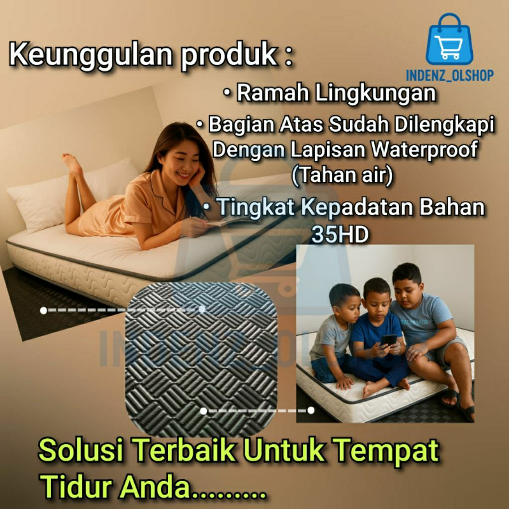 Alas Kasur Lantai|Alas Springbed Lantai Waterproof T15mm