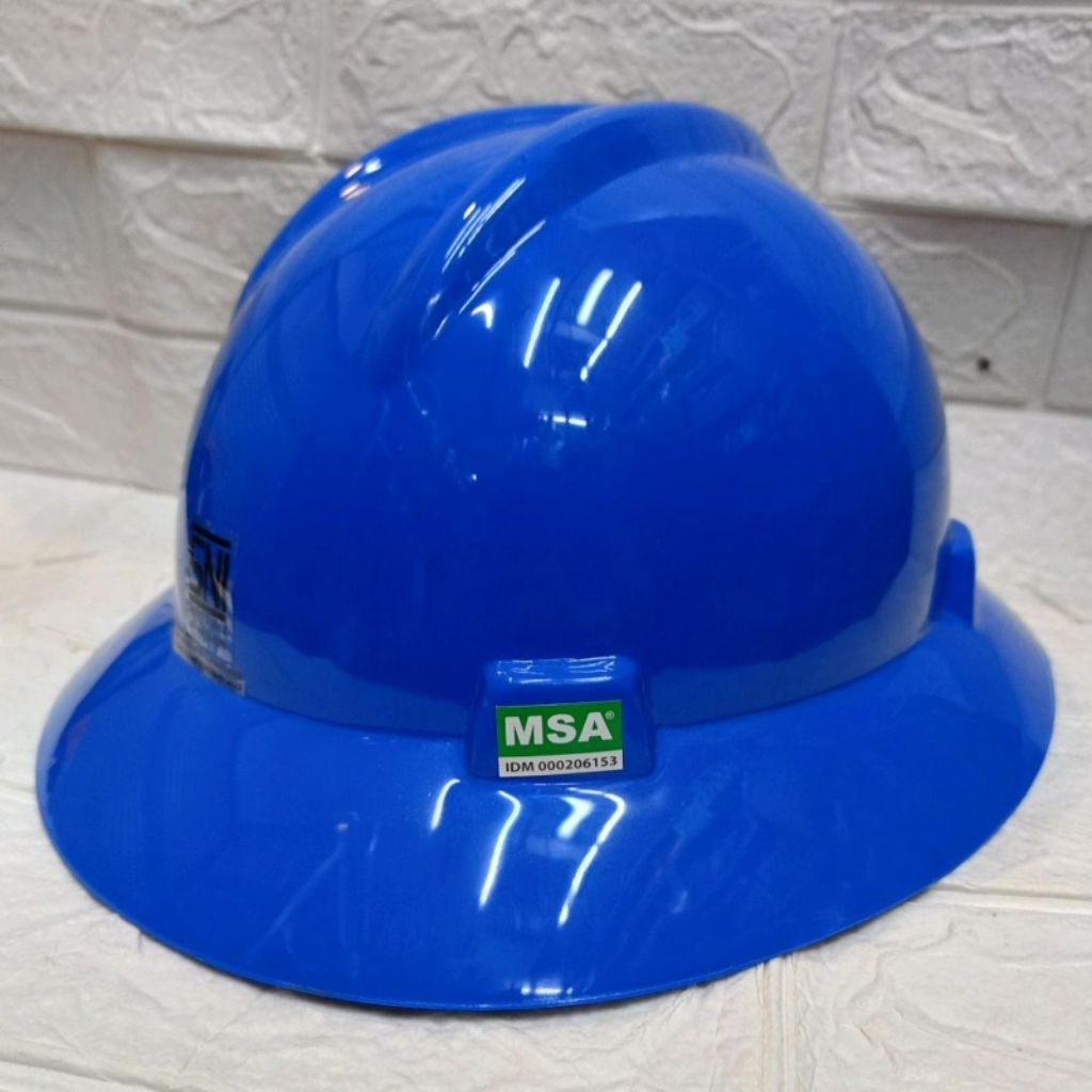 Helm Safety MSA FullBrim Warna Biru - SNI
