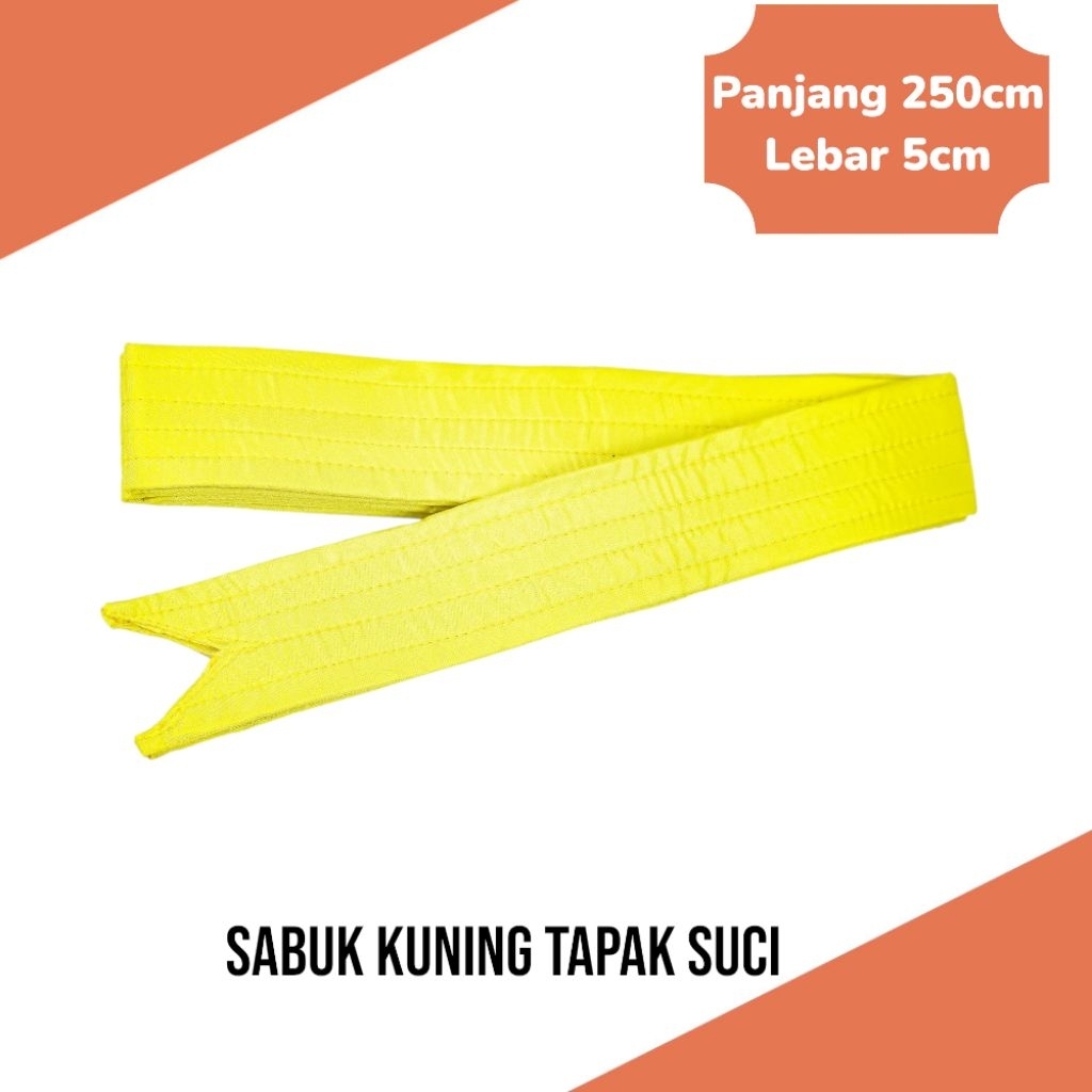 SABUK TAPAK SUCI KUNING / SABUK KUNING TAPAK SUCI / SABUK SILAT