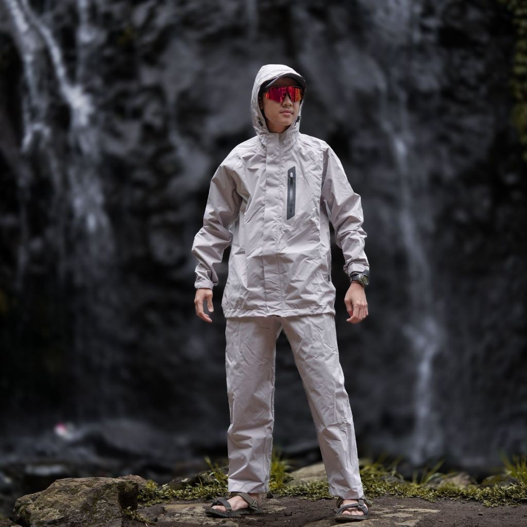 Raincoat /Jas Hujan Waterproof 100% Wildshell Torean Series