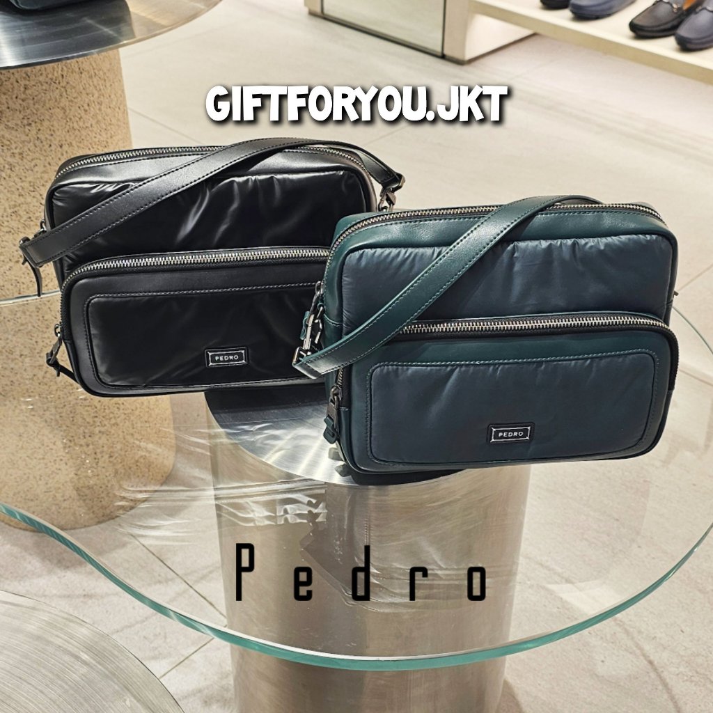 PEDRO Tas Selempang Pria Original Pedro Casper Casual Crossbody Sporty Messenger Bag Men Man Cowok L