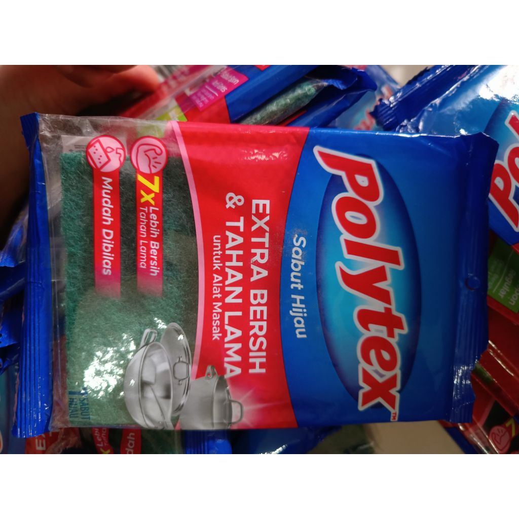 Polytex sabut hijau REJECT KEMASAN