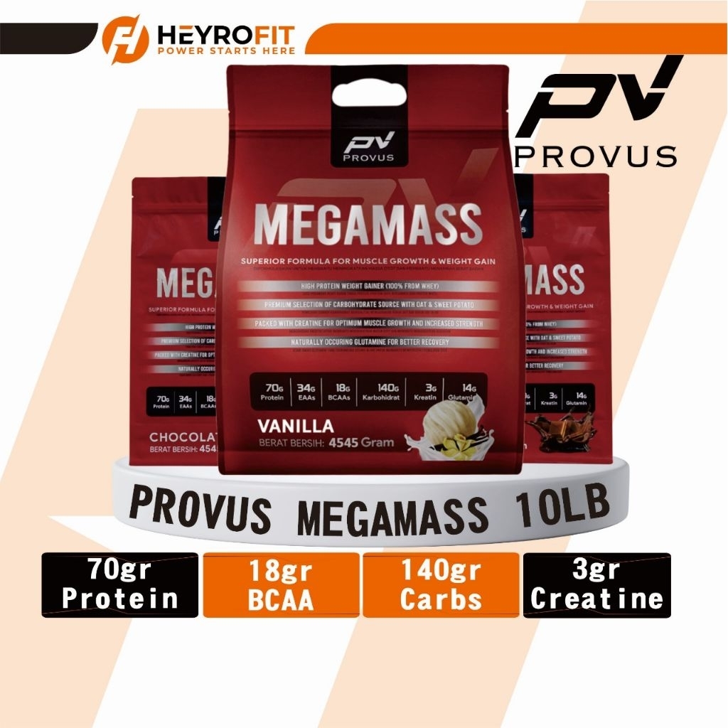 Provus Megamass 10Lb | Provus Gainer  4545gr