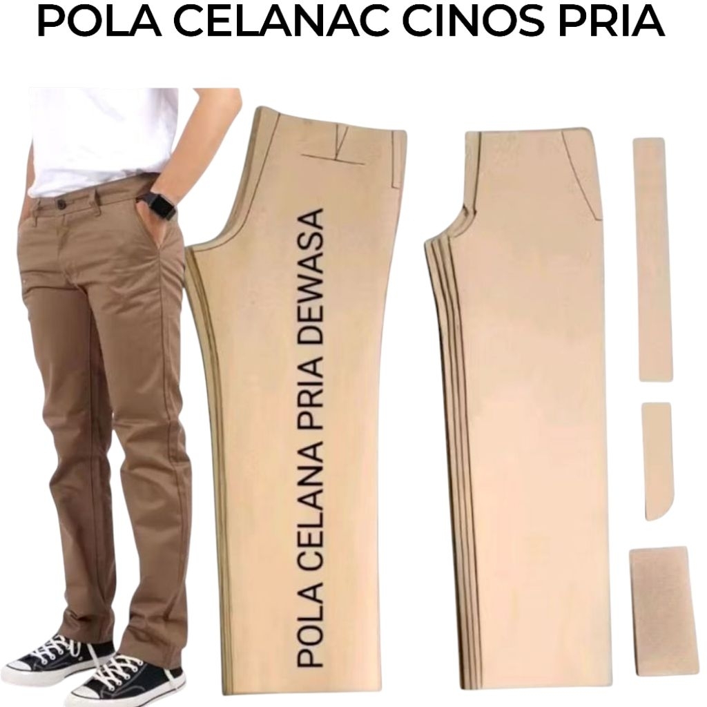 Pola Instan Celana Pria Panjang Dewasa