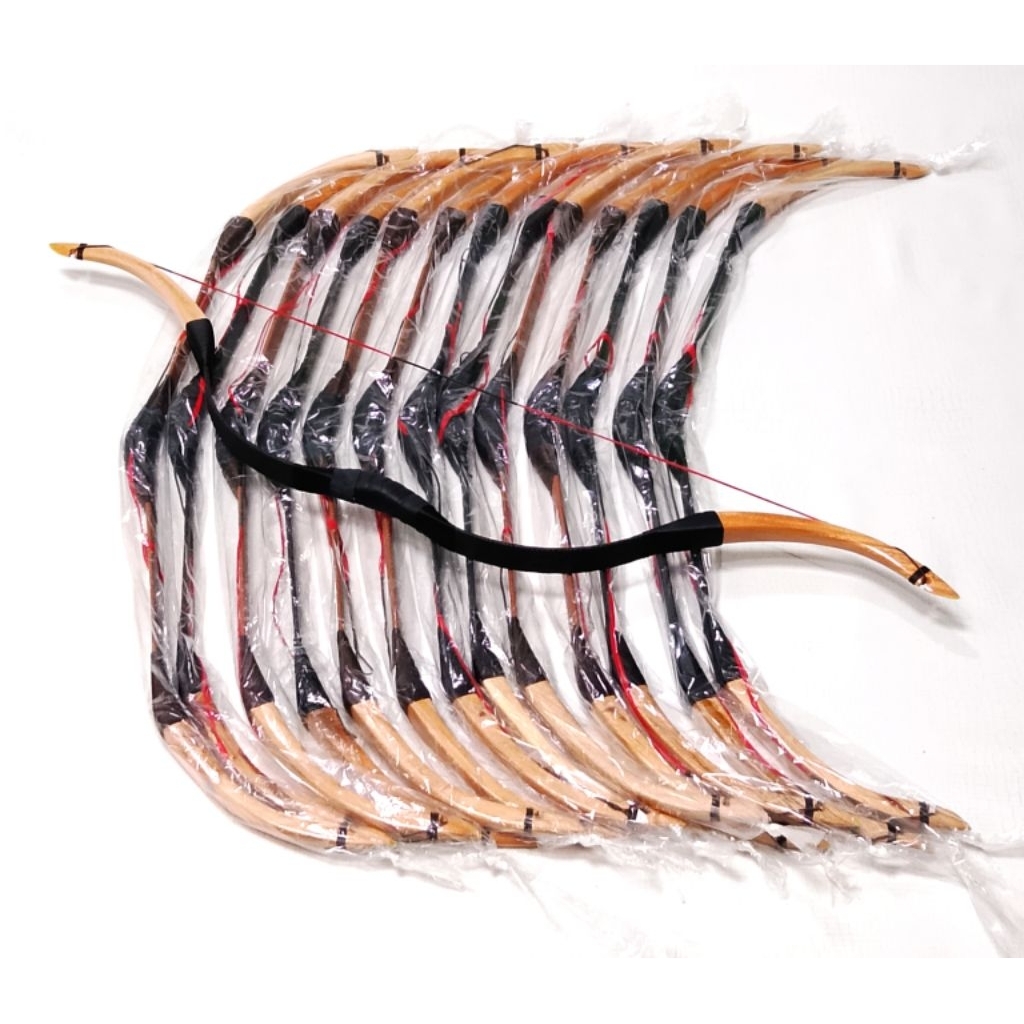 Busur Panahan Tradisional Fiber Flat Kayuan 30Lbs - 37Lbs