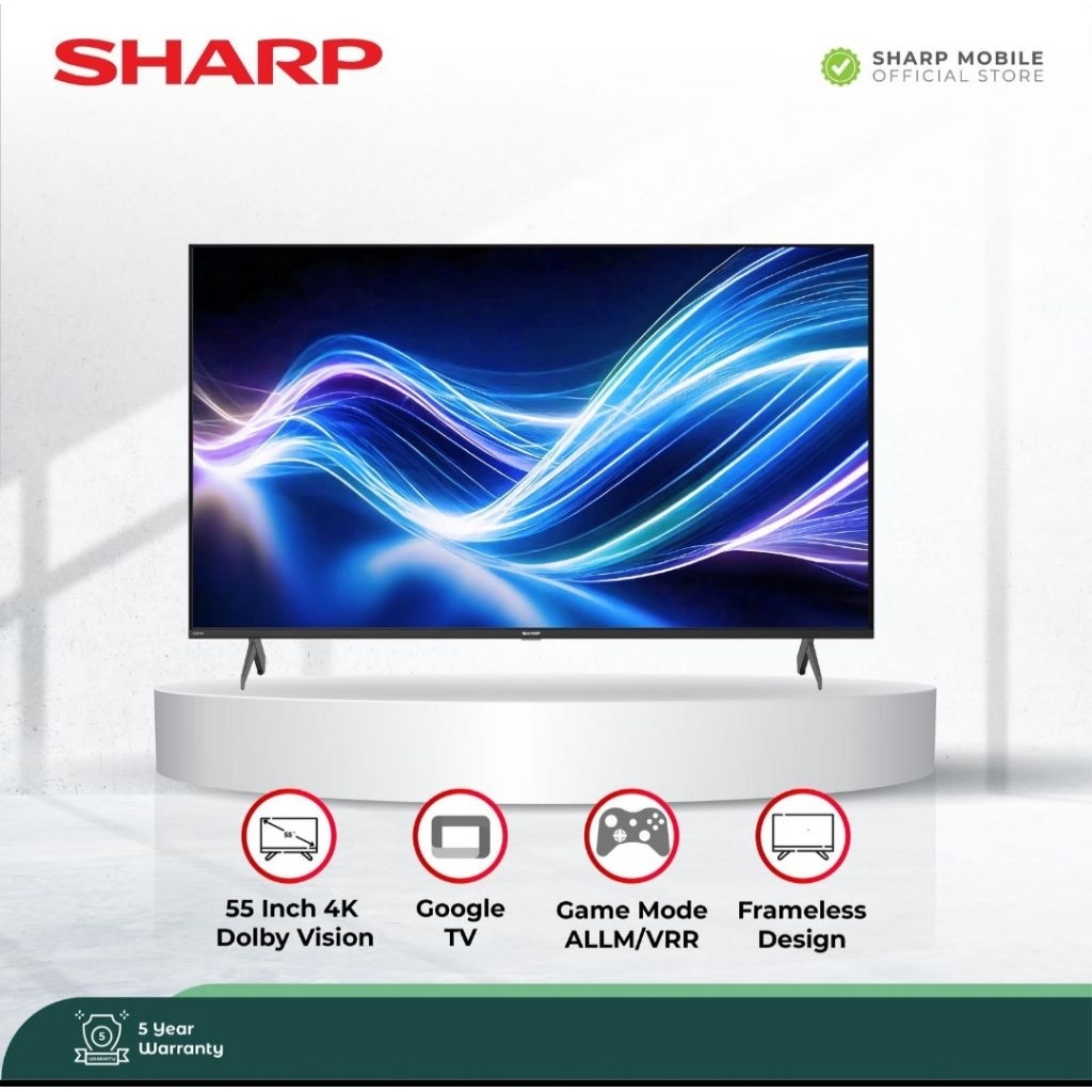 TV LED SHARP 55INCH 4K 4T-C55HJ6000I GOOGLE TV TV LED SHARP 55INCH 55HJ6000I