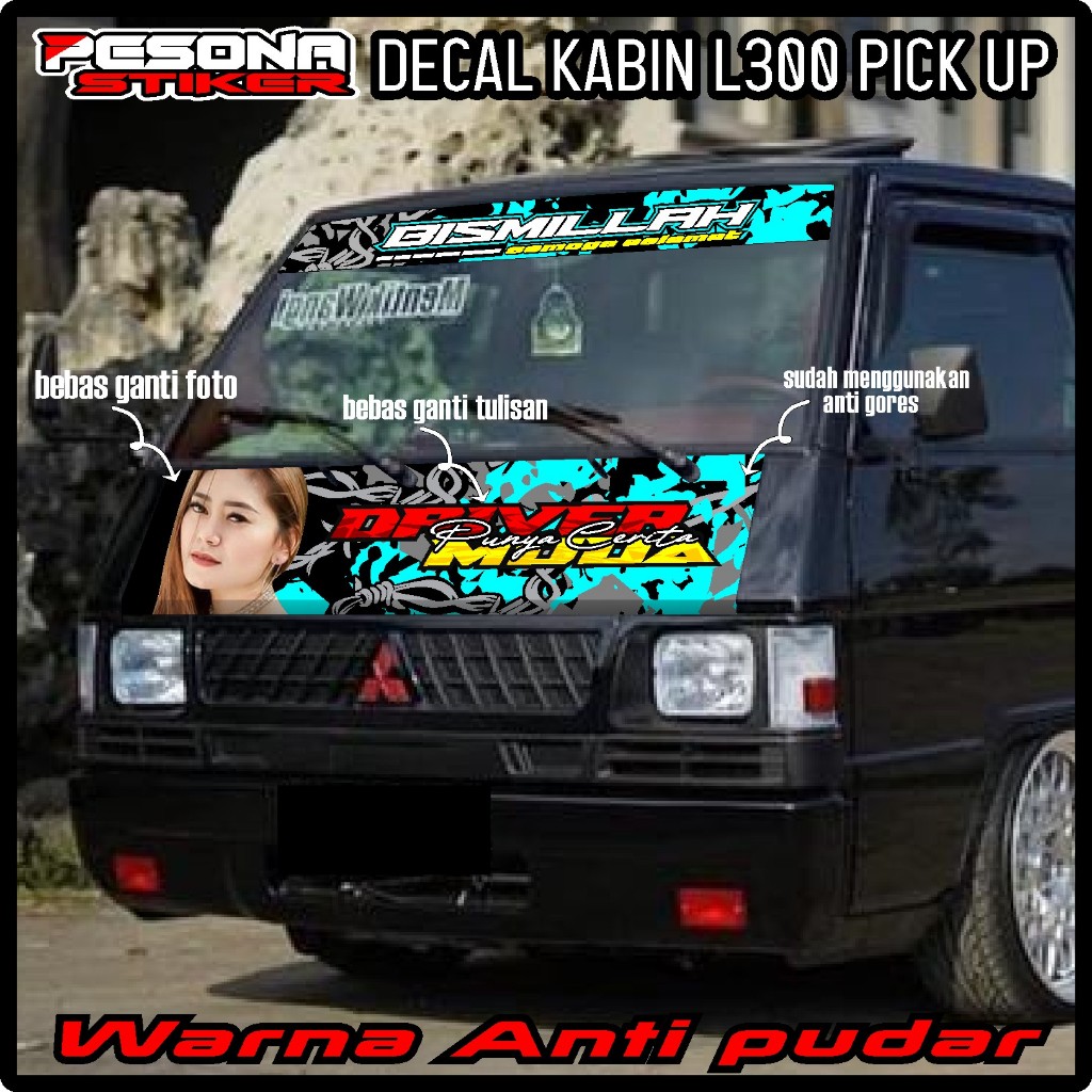 SATU SET KABIN DEPAN MOBIL L300+ KACA DEPAN BISMILLAH BEBAS REQUEST PS 03