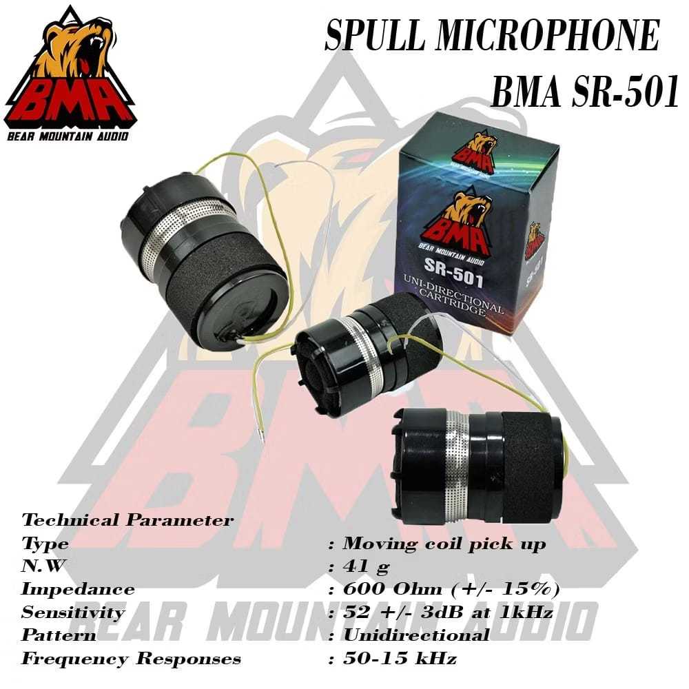 [Grosir Hardcase] Spul Microphone BMA SR-501 - Spul Mic BMA Indonesia Original