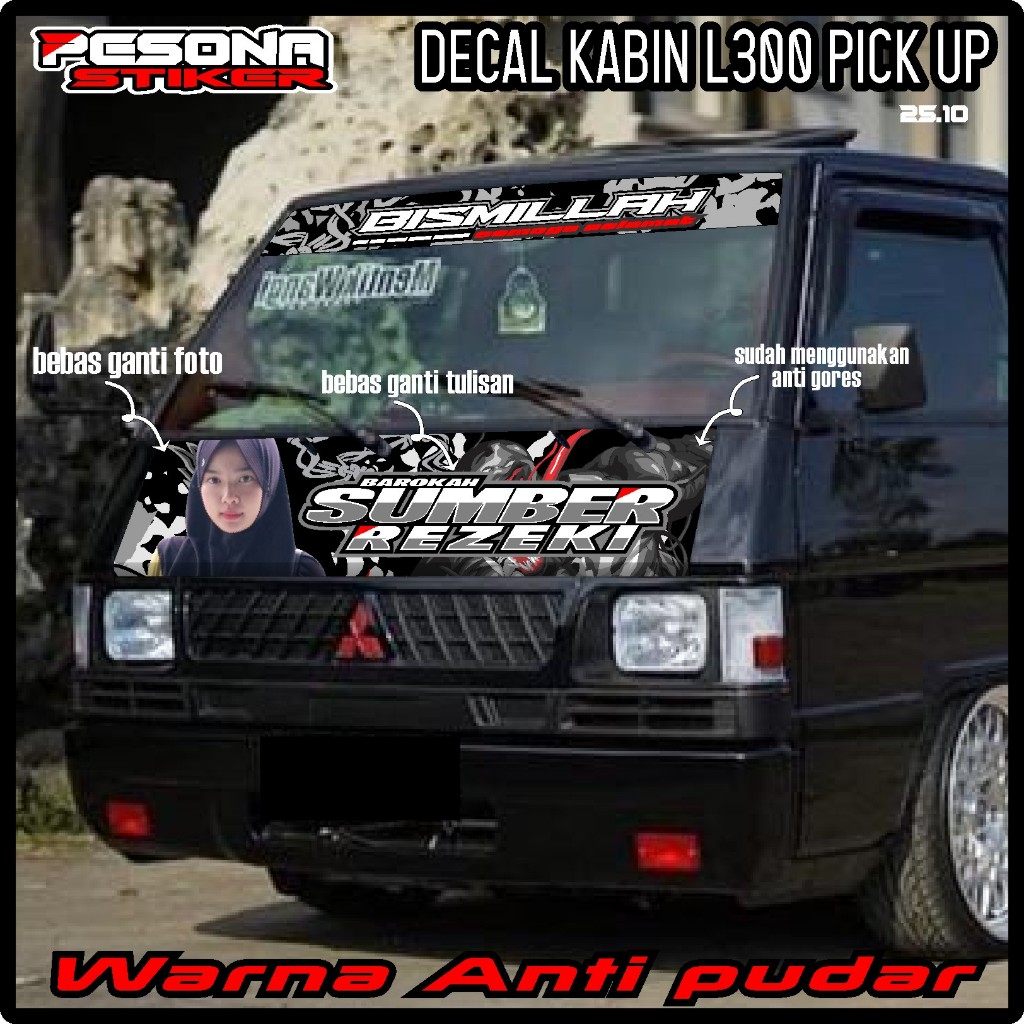 SATU SET KABIN DEPAN MOBIL L300+ KACA DEPAN BISMILLAH BEBAS REQUEST PS 09