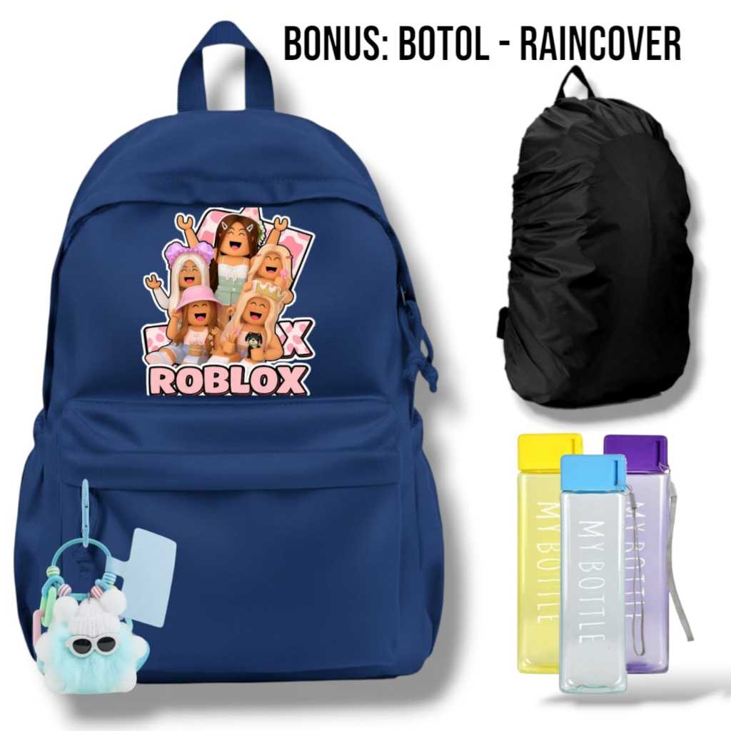 tas sekolah anak perempuan - backpack roblox lucu - tas ransel cewek roblox - tas karakter anak - ta