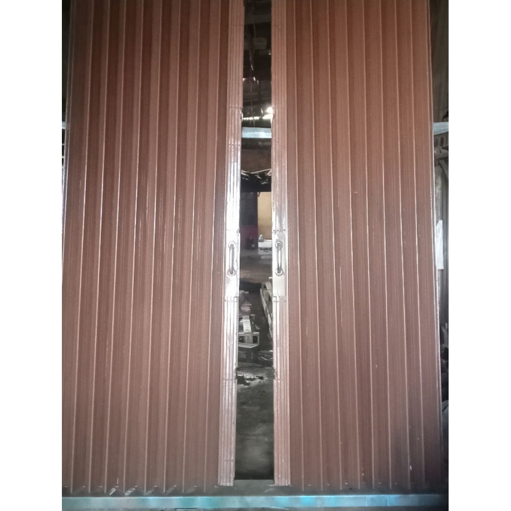 folding gate Roling dor harmonika pintu toko/ garasi/ ruko ketebalan unp 1,5ml daun 05 Silangan t4 b