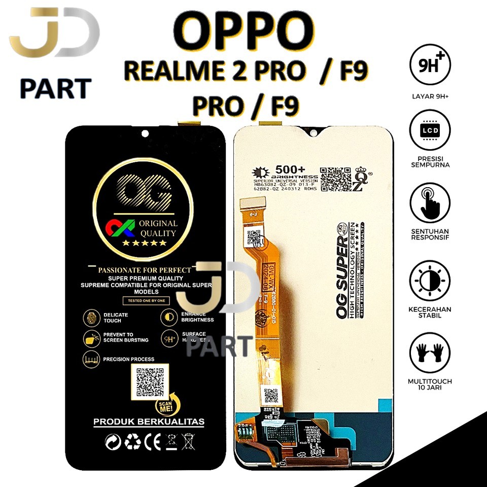 LCD TOUCHSCREEN OPPO REALME 2 PRO / F9 PRO / F9 ORIGINAL 100% COMPLETE