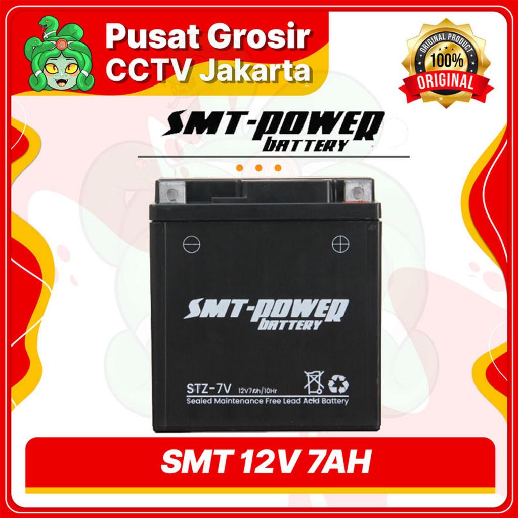 Aki Motor SMT 12V 7AH STZ 7V Baterai Motor Aki Kering Accu Motor