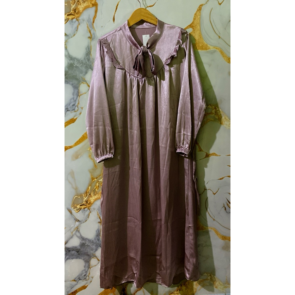 Gamis Mewah Warna Lilac Busui