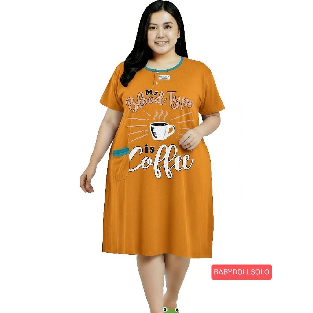 Daster Kaos Super Jumbo Busui LD 130 Daster Jumbo Wanita Ibu Hamil