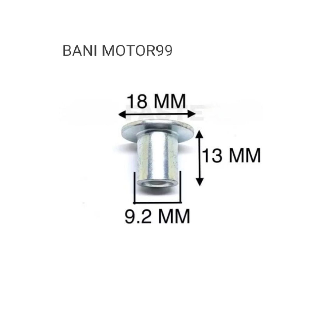 Ring Bosh lobang m6 atau baut sepuluhan tinggi 1,3cm /13mm Ori