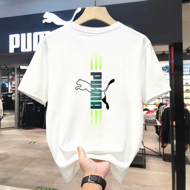 PUMA Kaos Fashion Premium Pria T-shirt Desain Belakang Keren Official Original