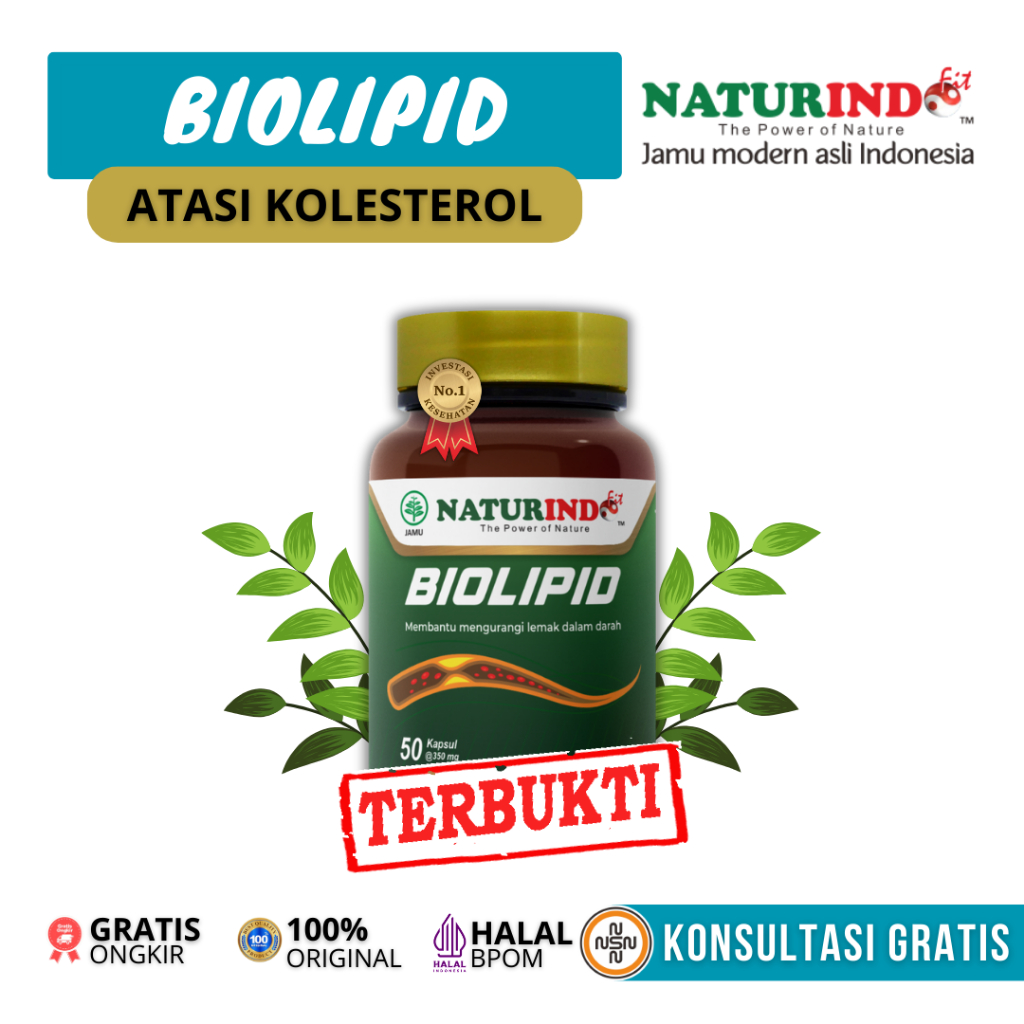 Biolipid Obat Kolesterol Herbal Alami Naturindo