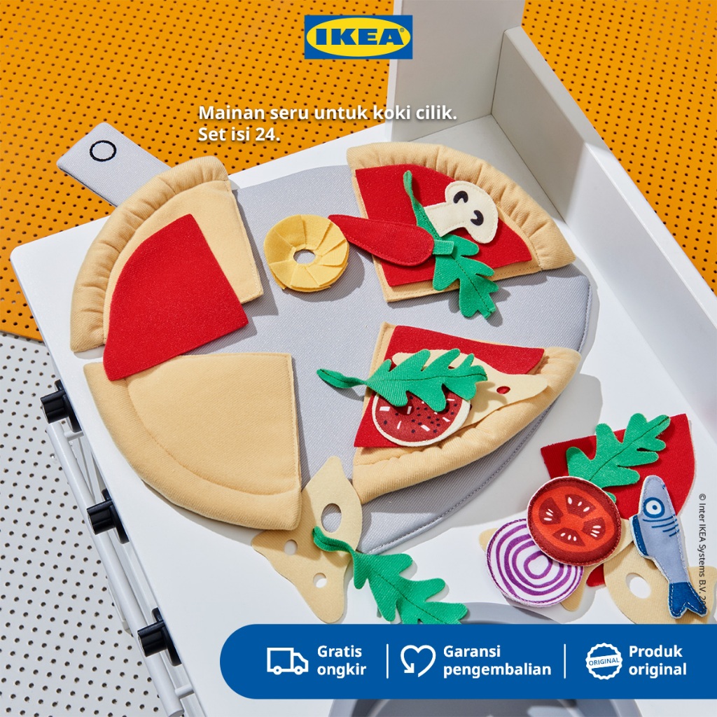 IKEA DUKTIG Mainan Boneka Pizza 24cm
