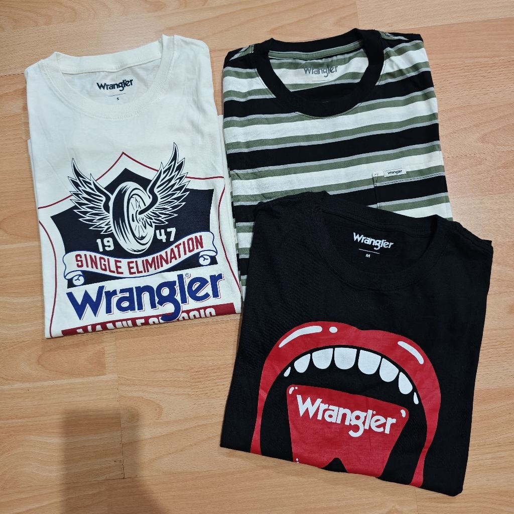 Baju kaos Wrangler B Original Lengan Pendek Pria
