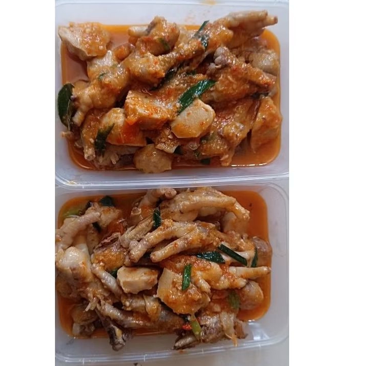 ceker mercon mix bakso ayam