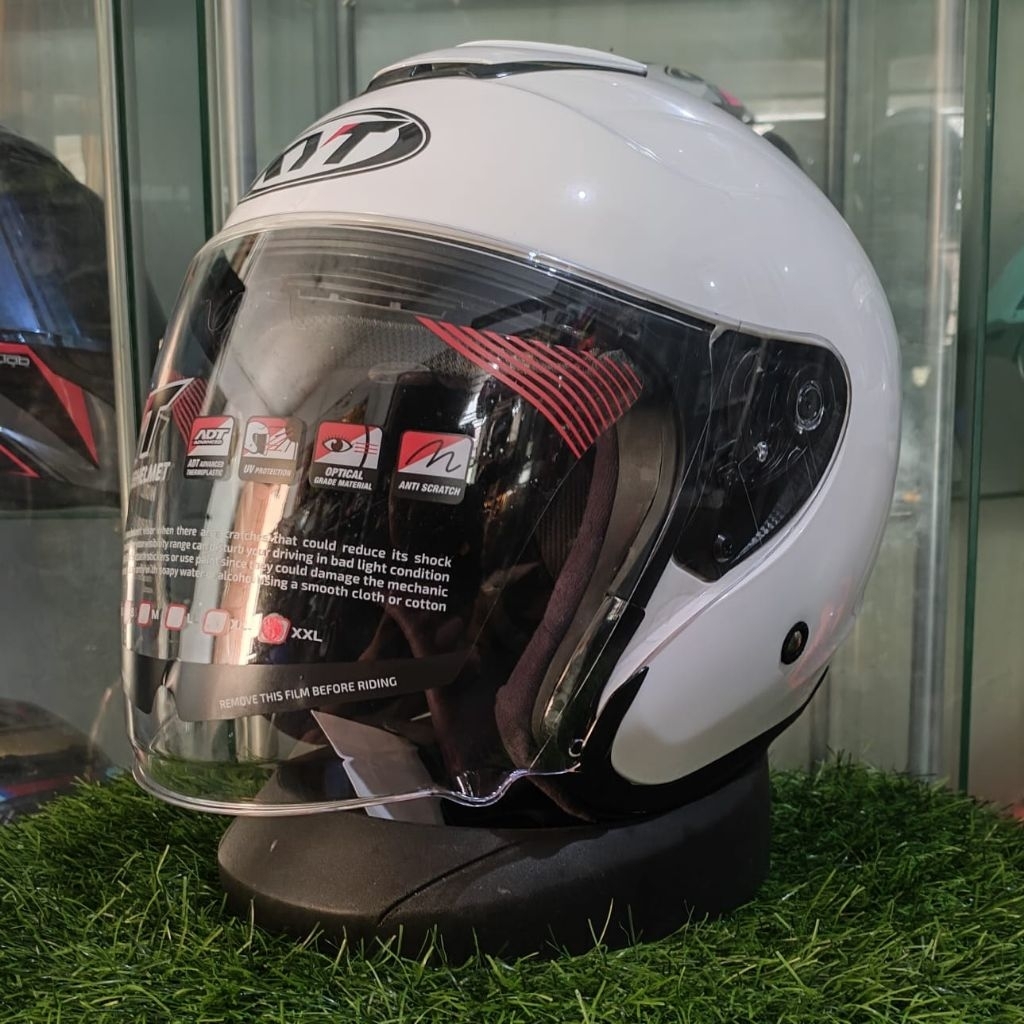 KYT KYOTO R SOLID WHITE XXL ORIGINAL KYT