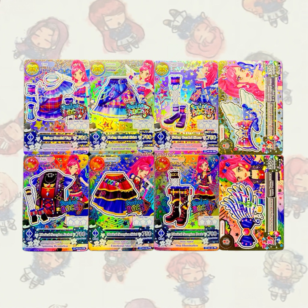 Aikatsu Premium Swing Rock 2 Sets Seira Otoshiro TAKE ALL