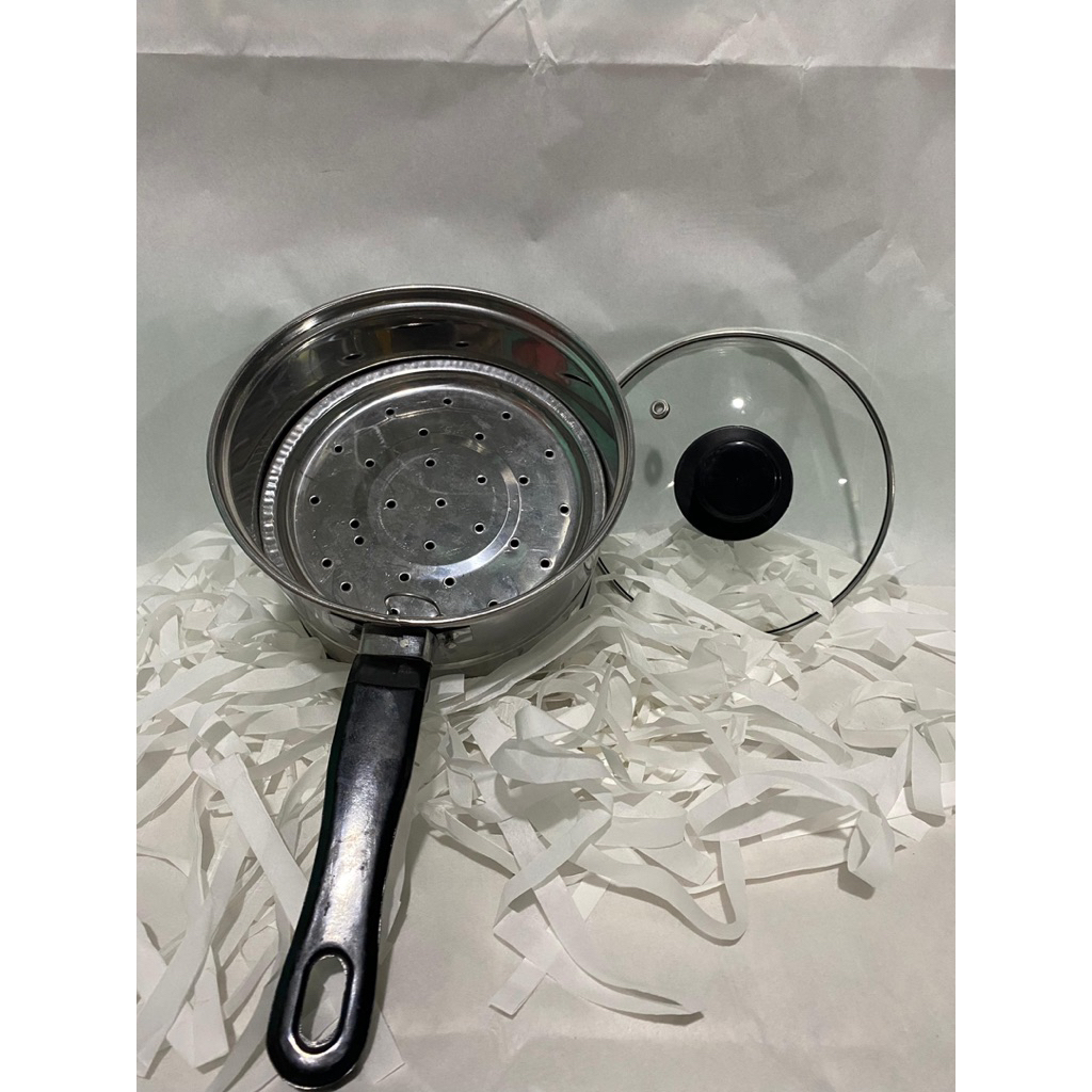 Panci steamer/panci kukus mini/panci saringan/panci rebus ukuran 16cm 18cm 20cm