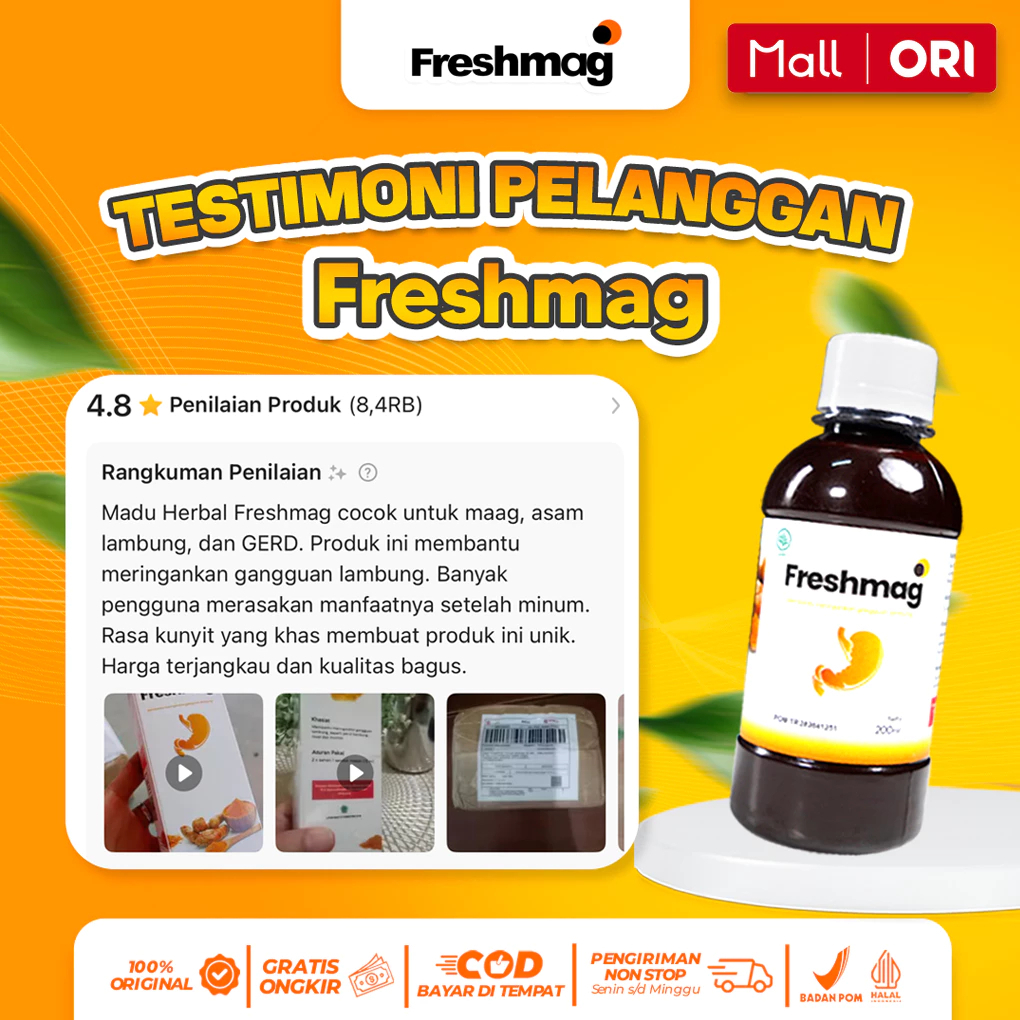 Freshmag Herbal Obat Asam Lambung 200ml Original