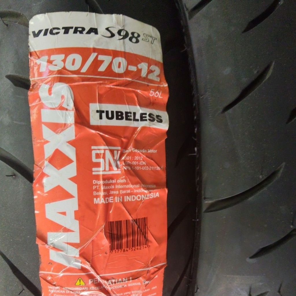 BAN LUAR BAN TUBELESS MAXXIS VICTRA RING 12 130/70