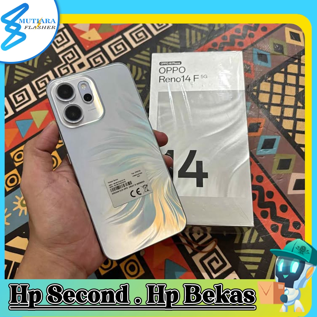Oppo Reno 14F 5G Ram 8/256GB | Ram 12/256GB Second Original