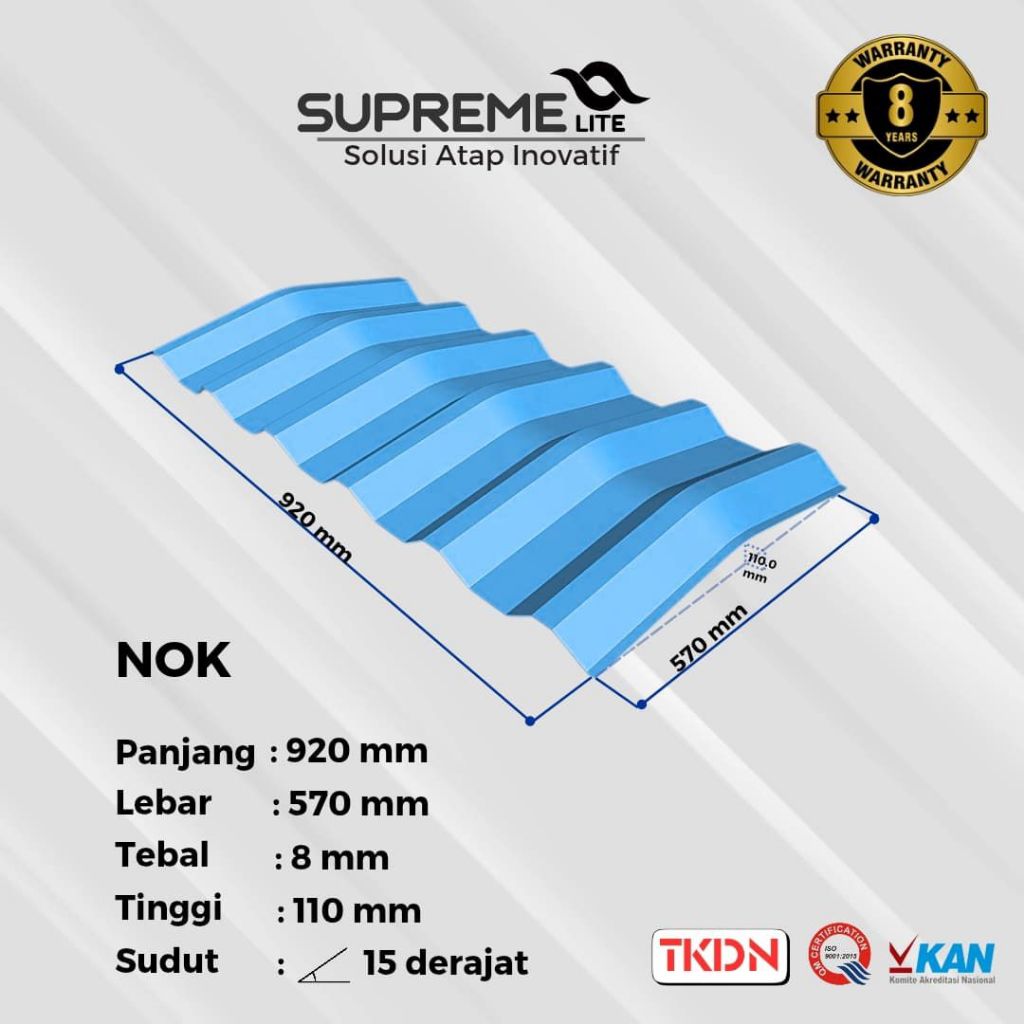 Supreme Lite – NOK (Penutup Nok Atap UPVC)