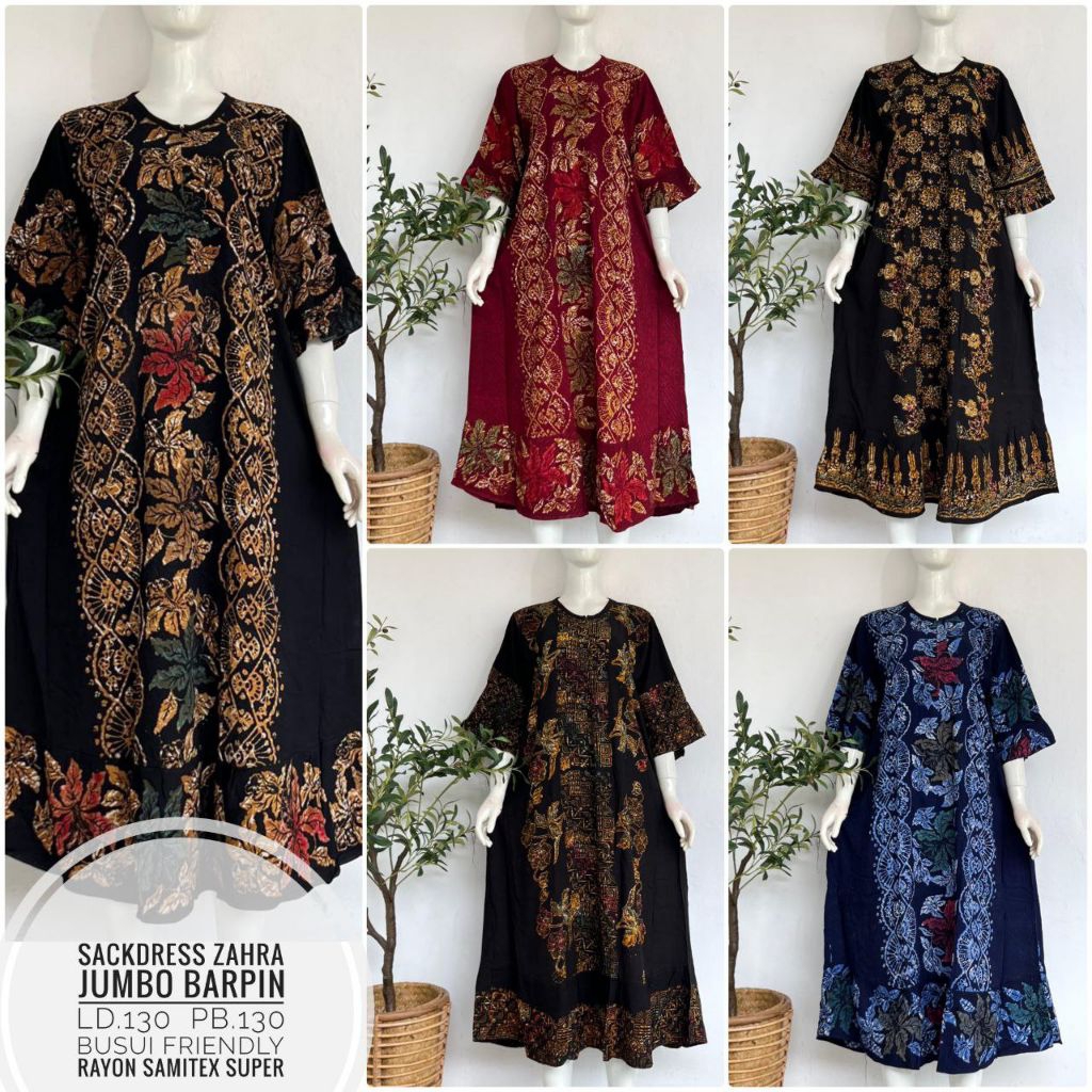 Daster Jumbo LD 130 Sackdres Batik Daster Kekinian