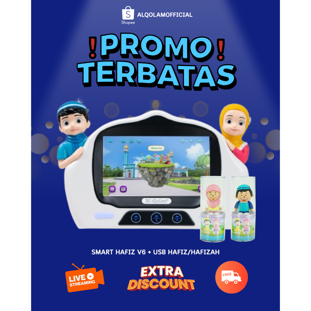 (SPESIAL IBUKALIEF_)PROMO BUNDLING TERBATAS!!! Smart Hafiz V5/6/Hafiz Q +  Usb/Hafiz Card/Hafiz/Hafi